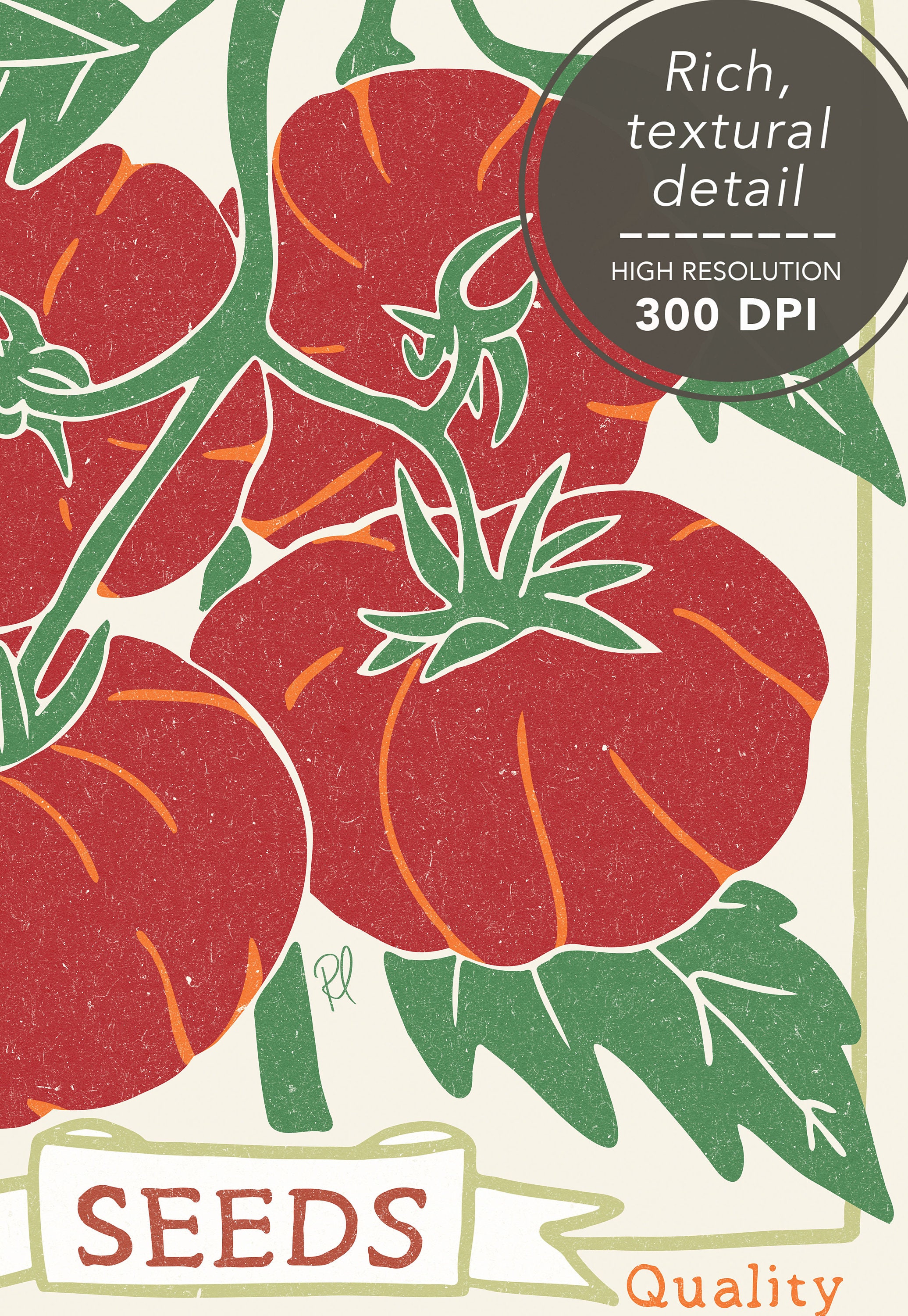 Tomato Wall Art Printable Seed Packet Art Print Farmhouse - Etsy