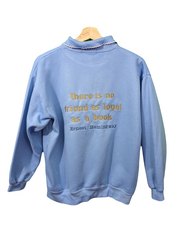 Size 10-12 Vintage Baby Blue Collar Sweatshirt Embroidered - Etsy Canada