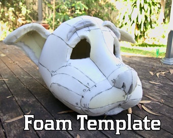 Dog Fursuit Mascot Head Foam Patterns | For Costumes and Cosplays