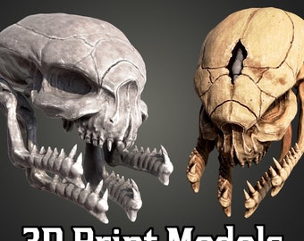 Halo Elite Skull 3D Model Print Files | Infinite and Legendary | High Resolution stl Model Cosplay and Decor