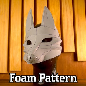 Anubis and Dog Mask Masquerade Foam Pattern | Cosplays, Costumes, Parties, Balls, Fursuit, Therian, Halloween