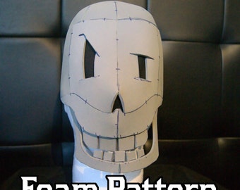 Undertale Papyrus Inspired Mask Foam Pattern | For Cosplays, Costumes