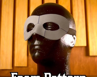 Motif en mousse de masque de méchant héros | Modèle artisanal d'accessoire de costume, cosplays, fête, visage et tête, bal, opéra, théâtre d'Halloween