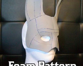 Bunny Rabbit Mask Masquerade Foam Pattern | For Easter, Parties, Balls, Costumes, Cosplays