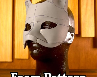 Masque mascarade en mousse de tigre, de chat et d'ours | Accessoire de costume d'animal, Cosplays, Fêtes, Fursuit Tête et visage, Modèle Therian PDF