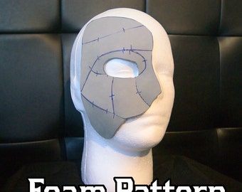 Masquerade Half Face Mask Foam Pattern | For Parties, Balls, Costumes, Cosplays