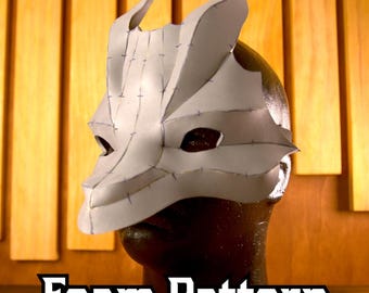 Masque de dragon en mousse de mascarade | Accessoire de costume, Cosplays, Fêtes, Fursuit, Tête et visage, Animal, Modèle artisanal therian