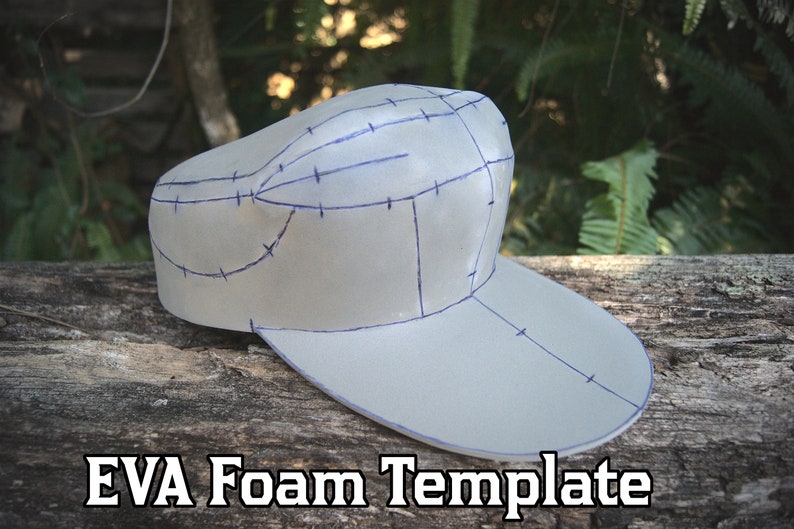 Video Game / Anime Inspired Hat Cap Foam Digital Pattern  For image 1