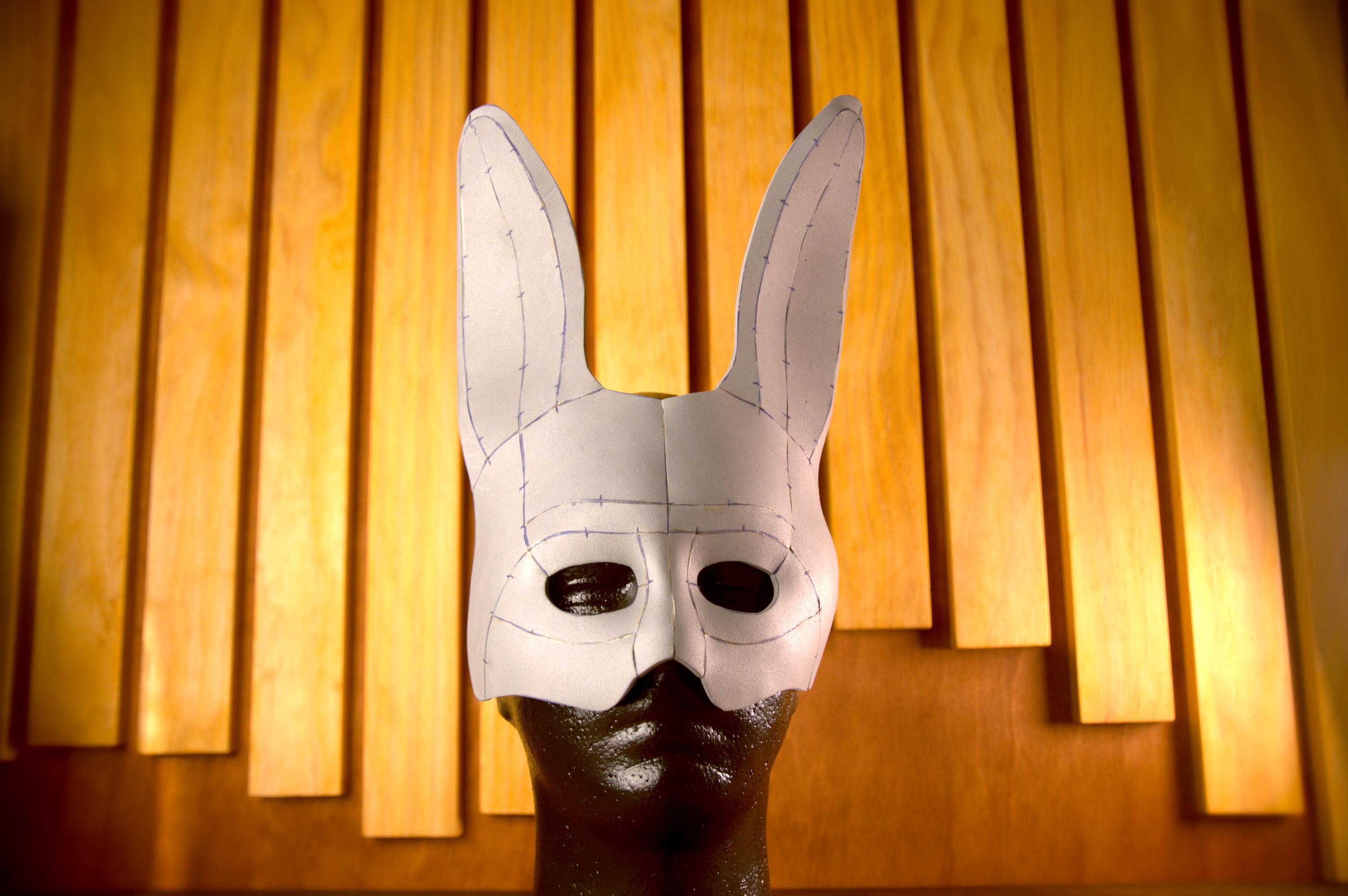 Bunny Rabbit Mask Masquerade Foam Pattern | for Easter, Parties, Balls ...