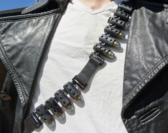 Fichiers d'impression de modèle 3D de bandoulière | Thème de poker personnalisable avec puces | Pour les costumes, les cosplays et les armures