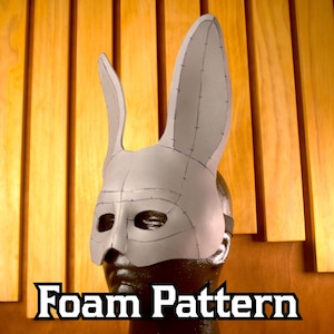 Bunny Rabbit Mask Masquerade Foam Pattern | For Easter, Parties, Balls, Costumes, Cosplays