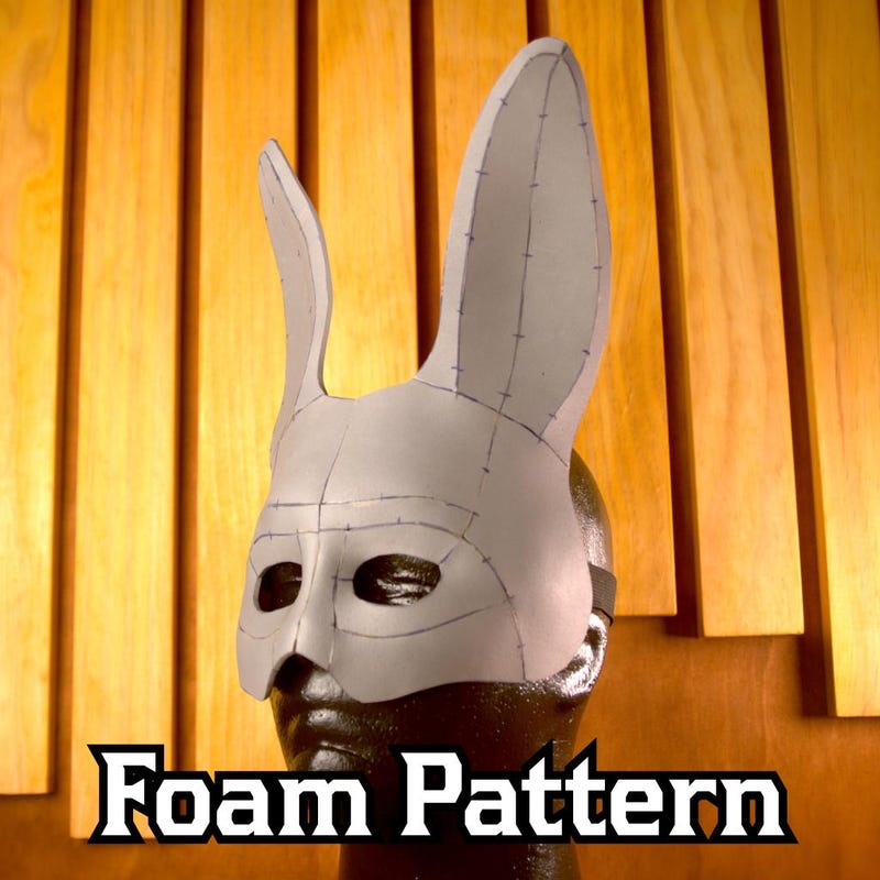 Cosplay Rabbit Mask Template Bunny Therian Mask - Etsy