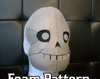 Undertale Sans Inspired Mask Foam Pattern | For Cosplays, Costumes