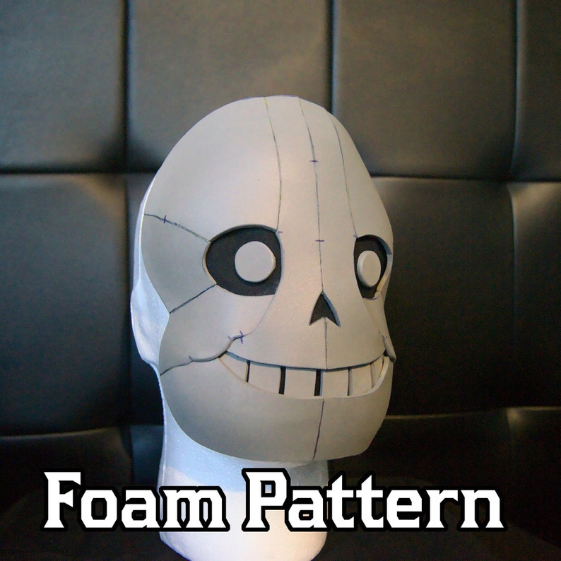 Undertale Sans Inspired Mask Foam Pattern for Cosplays, Costumes - Etsy