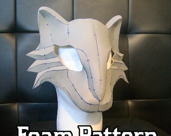 Cat Mask Masquerade Foam Pattern | For Parties, Balls, Costumes, Cosplays