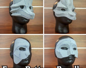 Masquerade Mask Foam Pattern Bundle | Wolf, Dragon, Half and Full Face | Costume, Cosplays, Parties, Fursuit, Animal, Therian Craft Template