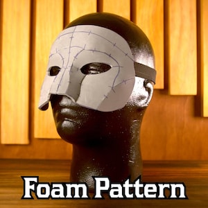 Patrón de espuma para máscara de mascarada/Accesorio para disfraces, cosplay, fiestas, accesorios para rostro y cabeza, bailes, óperas, carnavales, teatros, plantillas de arte.