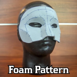 Masquerade Mask Foam Pattern | Costume Accessory, Cosplays, Party, Face and Head Accessory, Ball, Opera, Carnival Theatre Craft Art Template