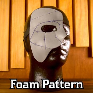 Máscara de espuma para mascarada de media cara / Para fiestas, bailes, disfraces y cosplay