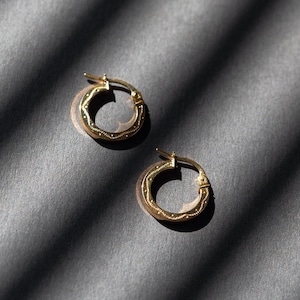 14mm Engraved creoles | Solid Gold Hoops | Polished Hoop Earrings | Everyday Hoops | Minimalist Jewellery | Bridesmaid Gift