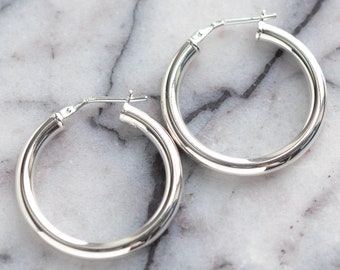 Chunky Hoop Earrings - Etsy