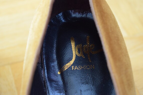 Vintage 60s/70s Suede Shoes/Loafer, "Jade Fashion… - image 10