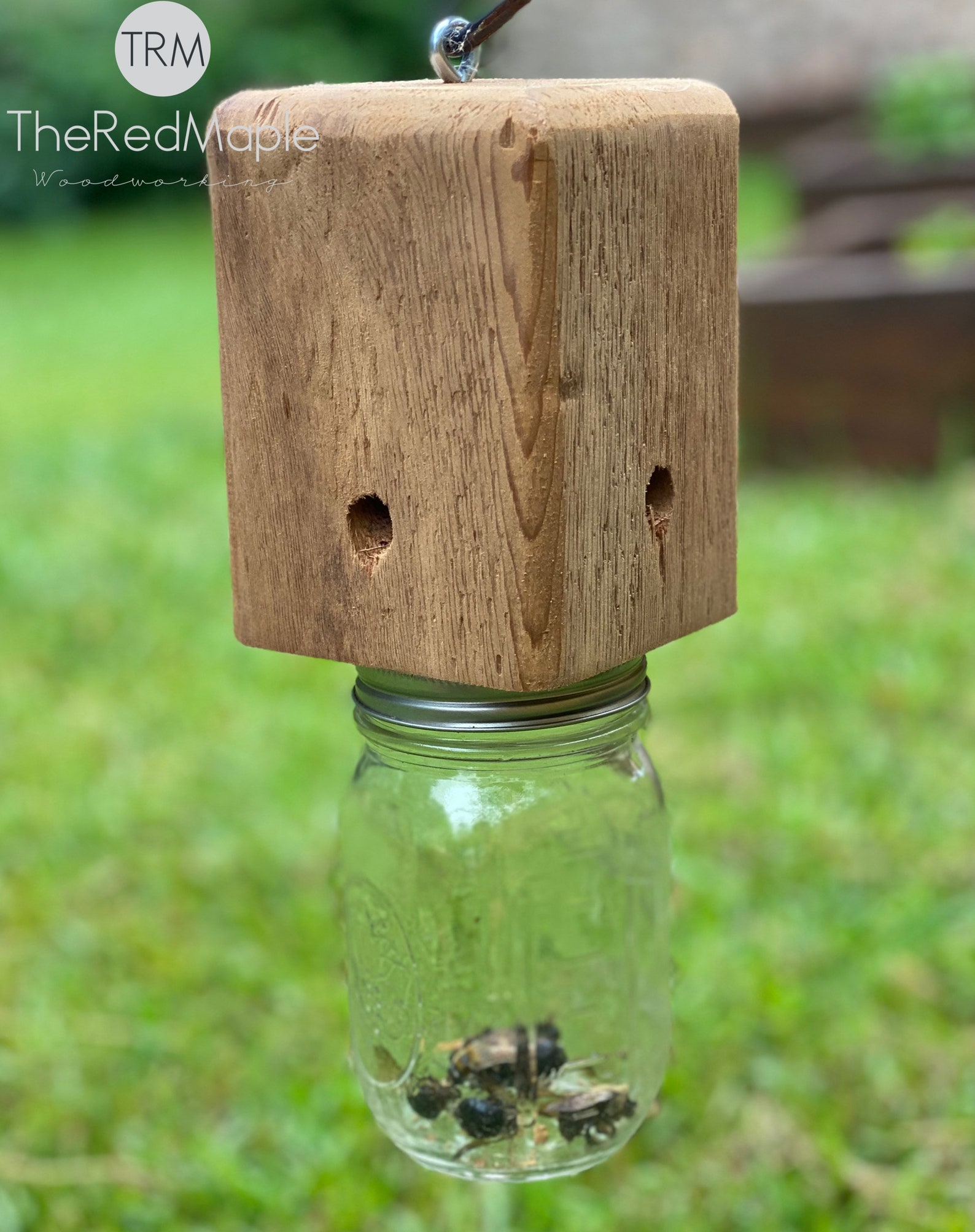 Mason Bee Trap Wood Destroying Bee Trap Bee Trap Cedar Etsy