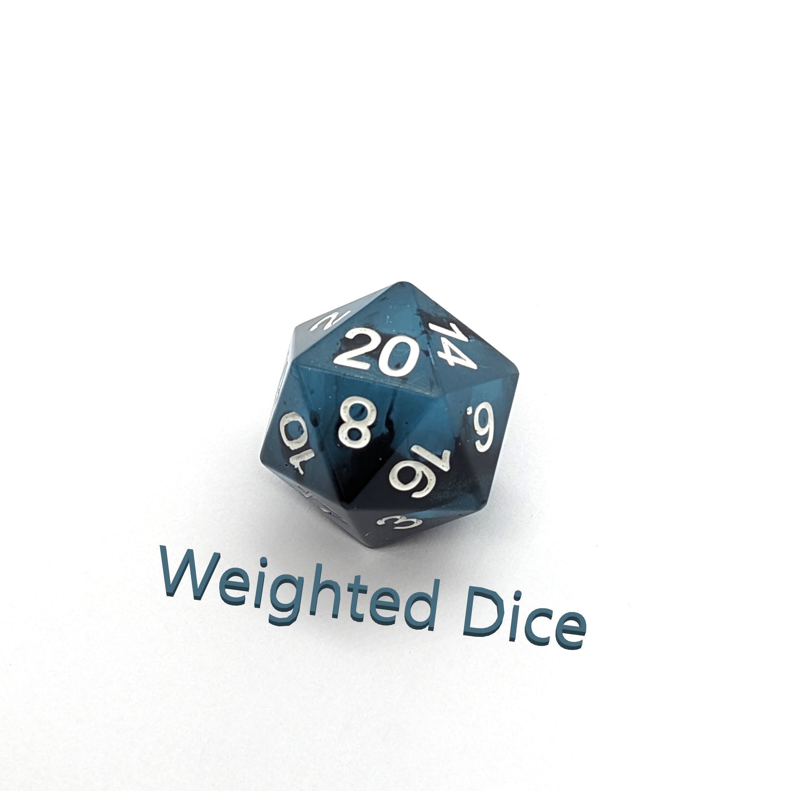 Weighted D20 Dice - Large Novelty Dice for D&D, Pathfinder, Board