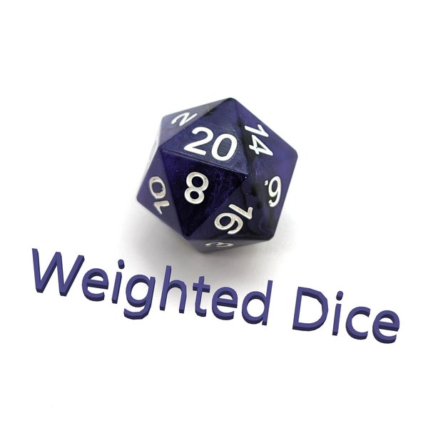 Weighted Dice for D&D - D20 - Lavender Lore