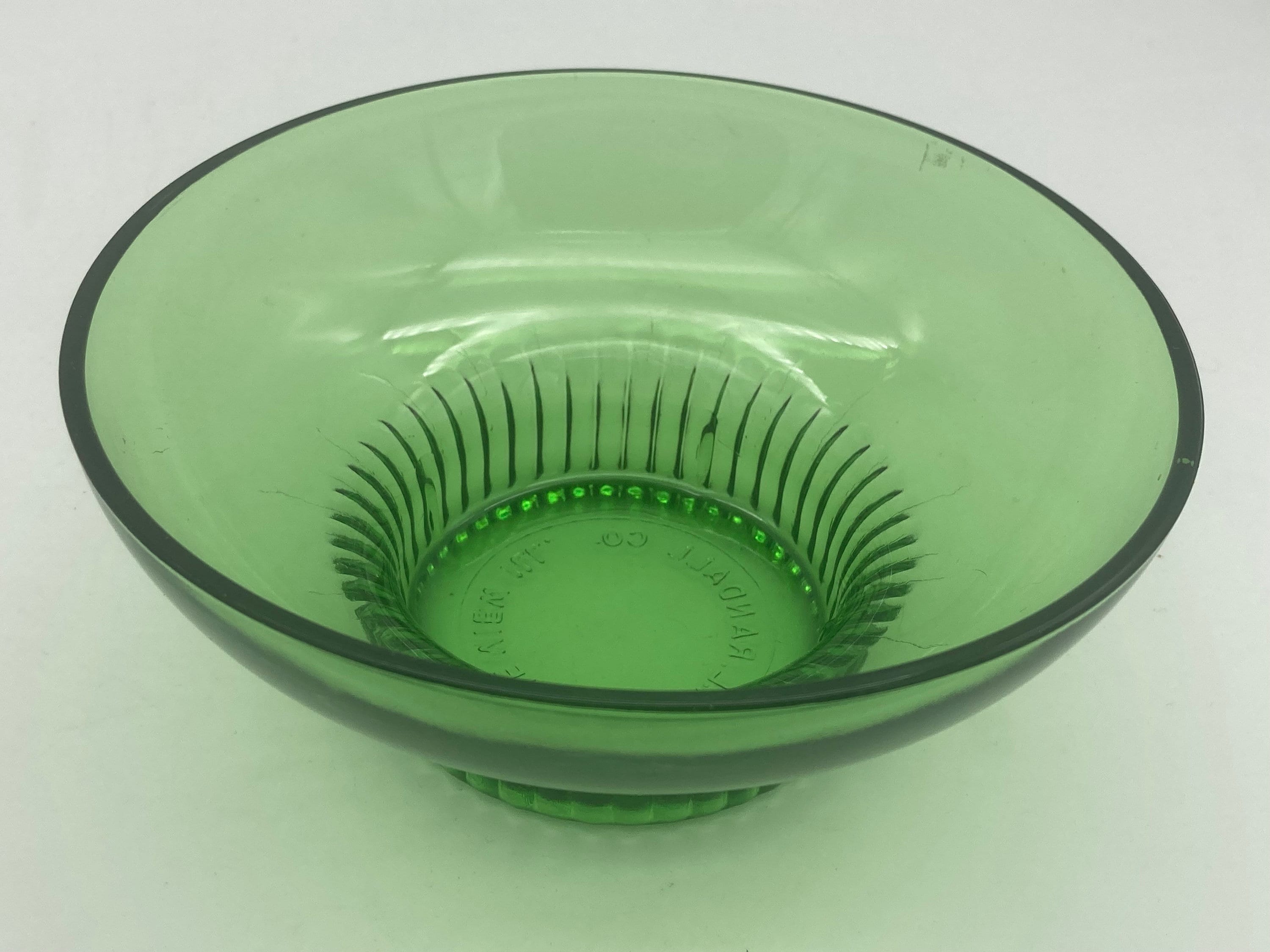 Glass Bowl in Green Glass with Air Bubbles, Murano, 1960s