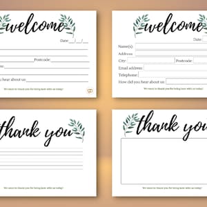 Editable Church Welcome Card- Printable Welcome Card for New Visitors ...