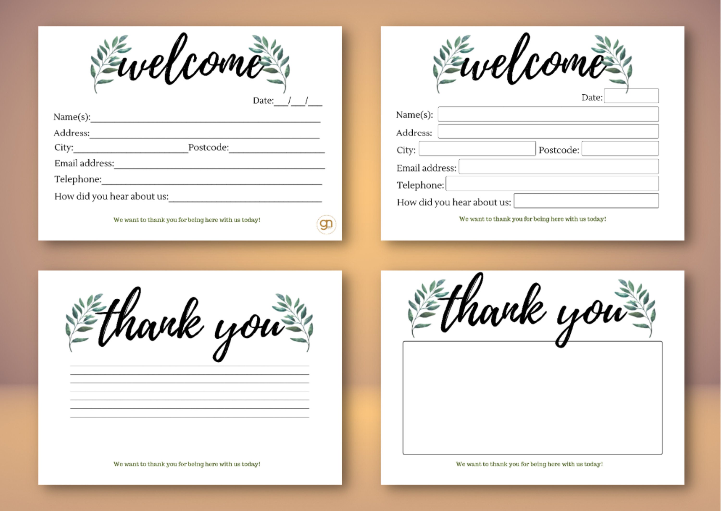 Editable Church Card Printable Card for New Visitors Editable Church Card Printable Card for New Visitors