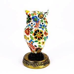 Owl Figurine Statue Bird Sculpture Home Office Decor Collection Decoration Symbol Wisdom Shelf Miniature Gift Mom/ Dad Ornament Interior