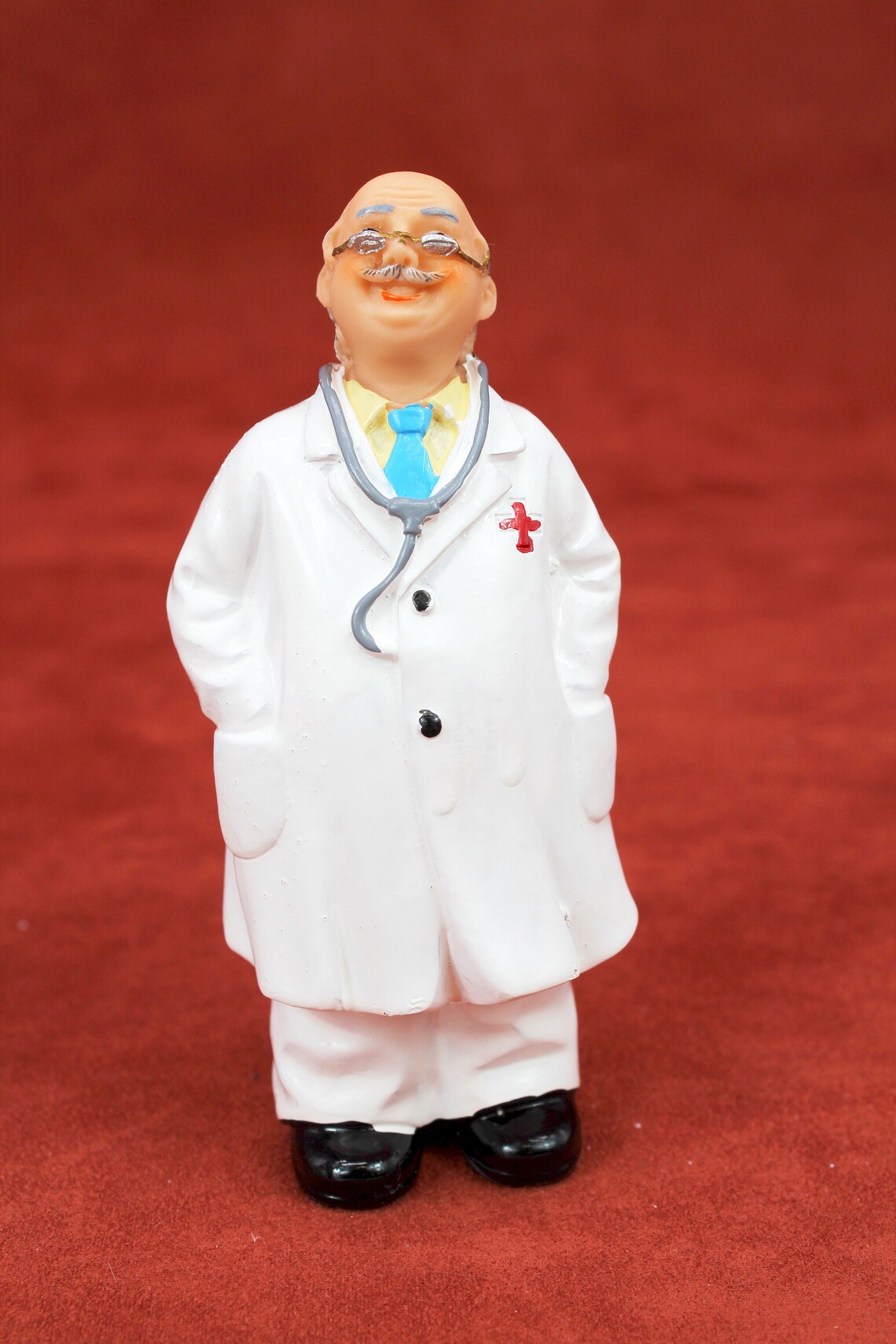 Doctors & Nurses 4 Figurine Set Physician Office Clinic Shelf Etsy