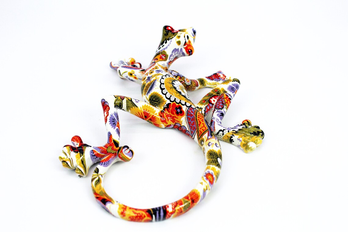 Gecko Lagarto Figurilla Pared Colgante Decoración del hogar | Etsy
