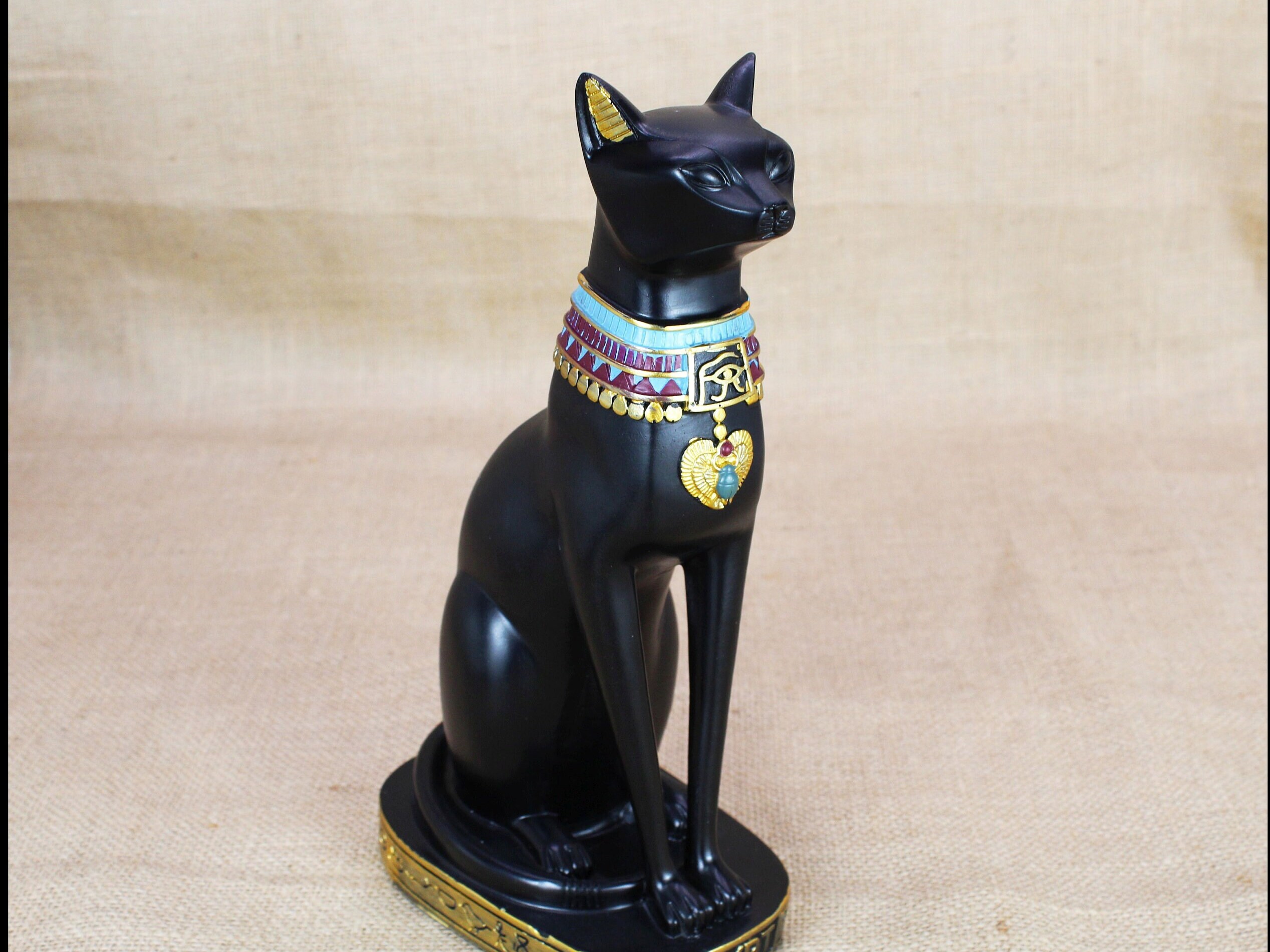 Statua Gatto Con Dito Medio - Decorazione Umoristica In Legno Per Esterni/Interni - Foto 5