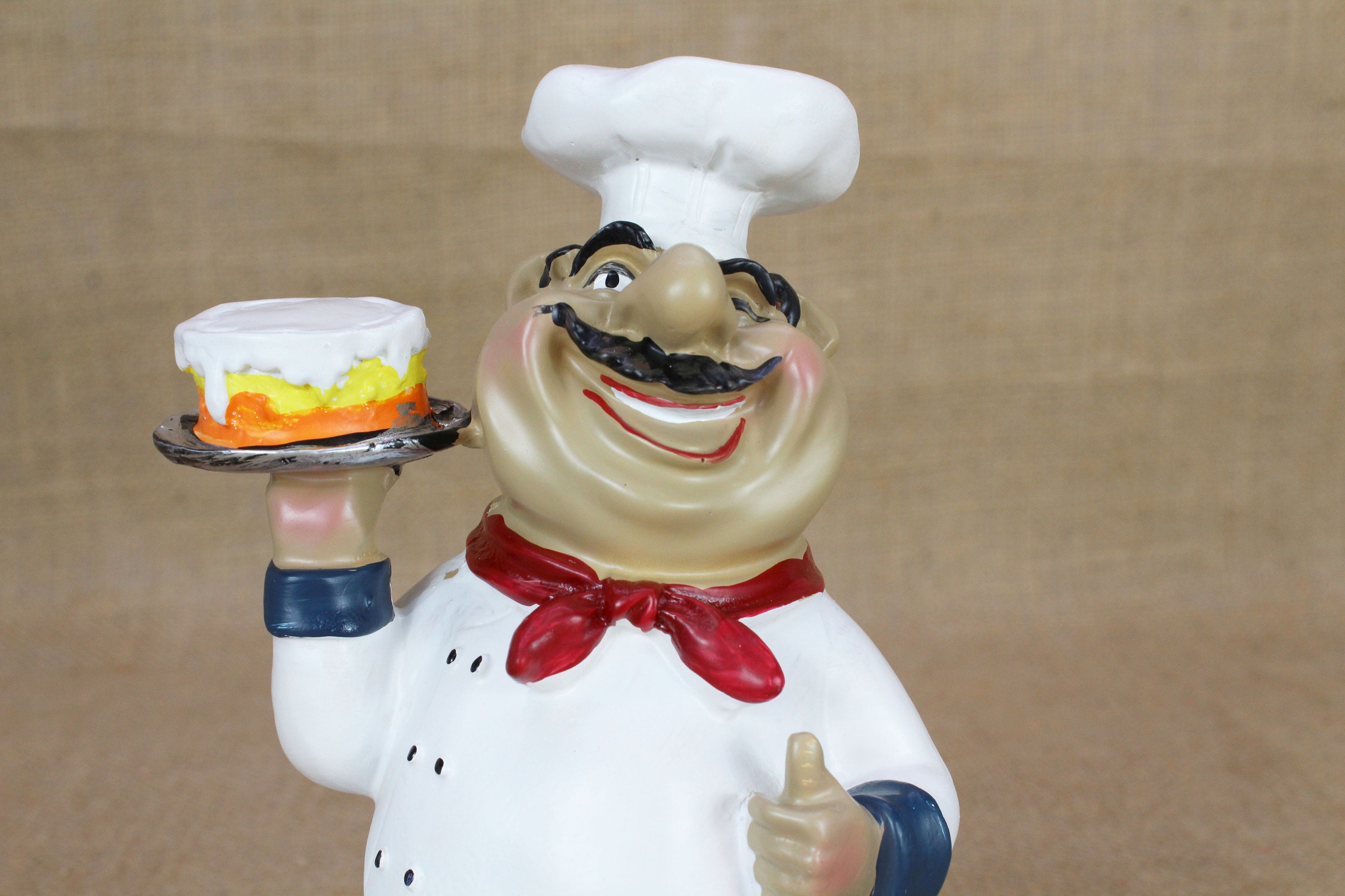 Amazon.com: YUEOECOR 4PCS Italian Chef Figurines, French Fat