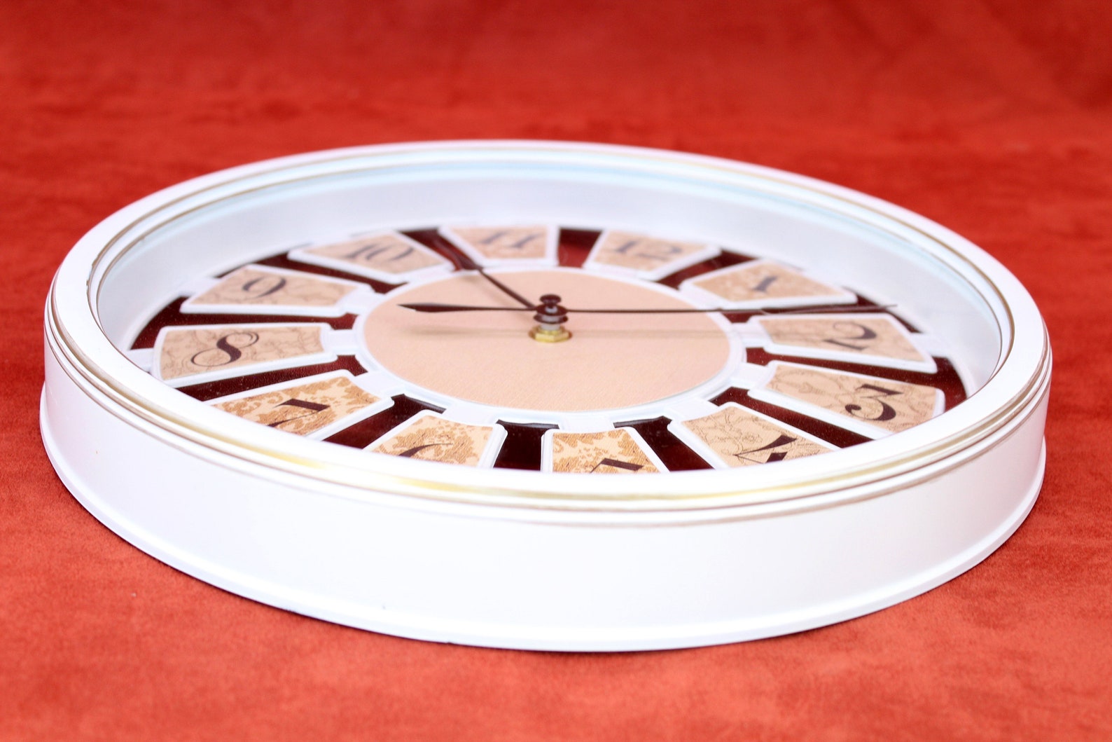 Wanduhr weiß klein rund Home Office Schlafzimmer Küche Modern | Etsy