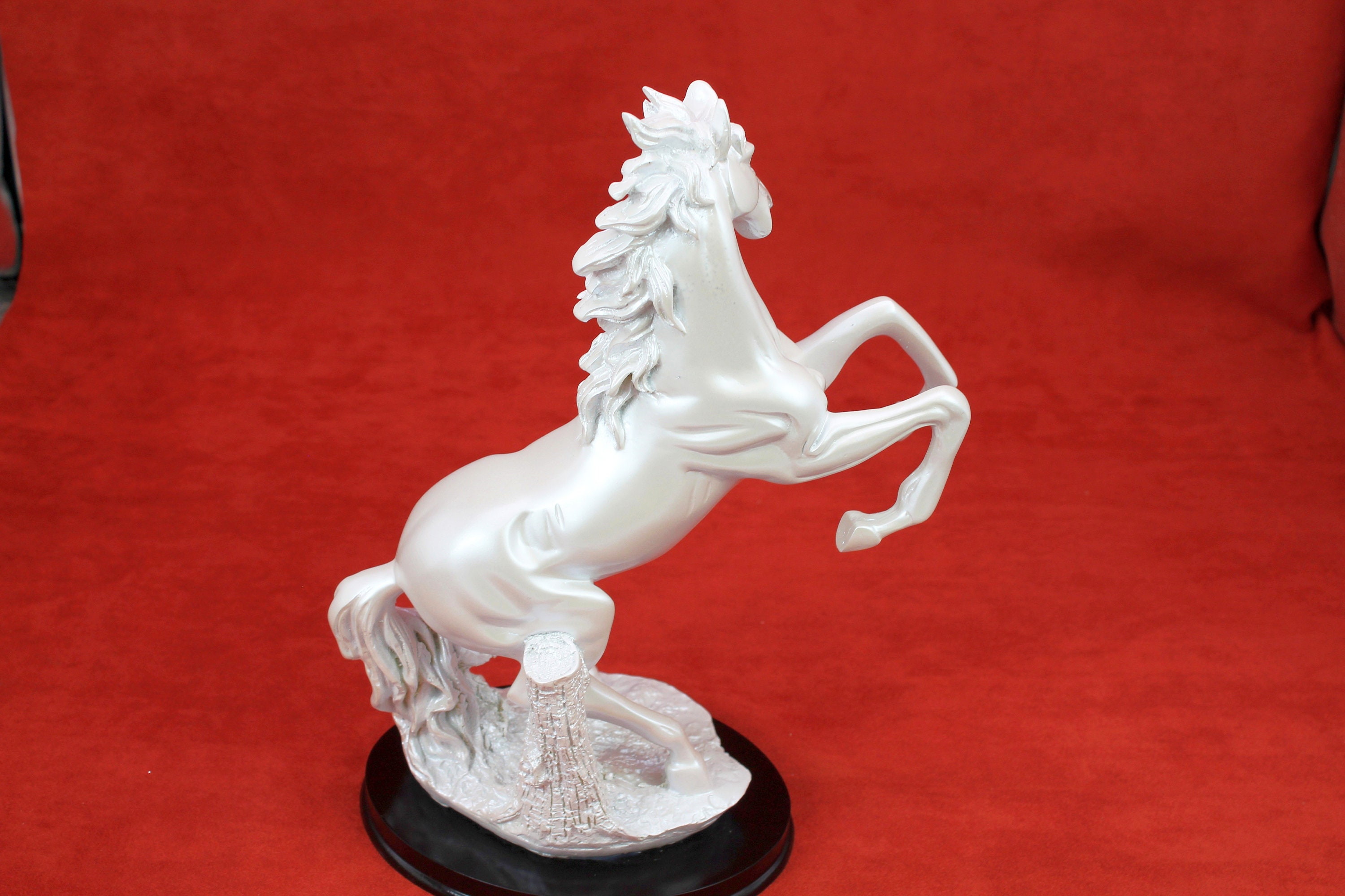 Horse Statue white ivory Figurine Home Decor Sculpture Etsy