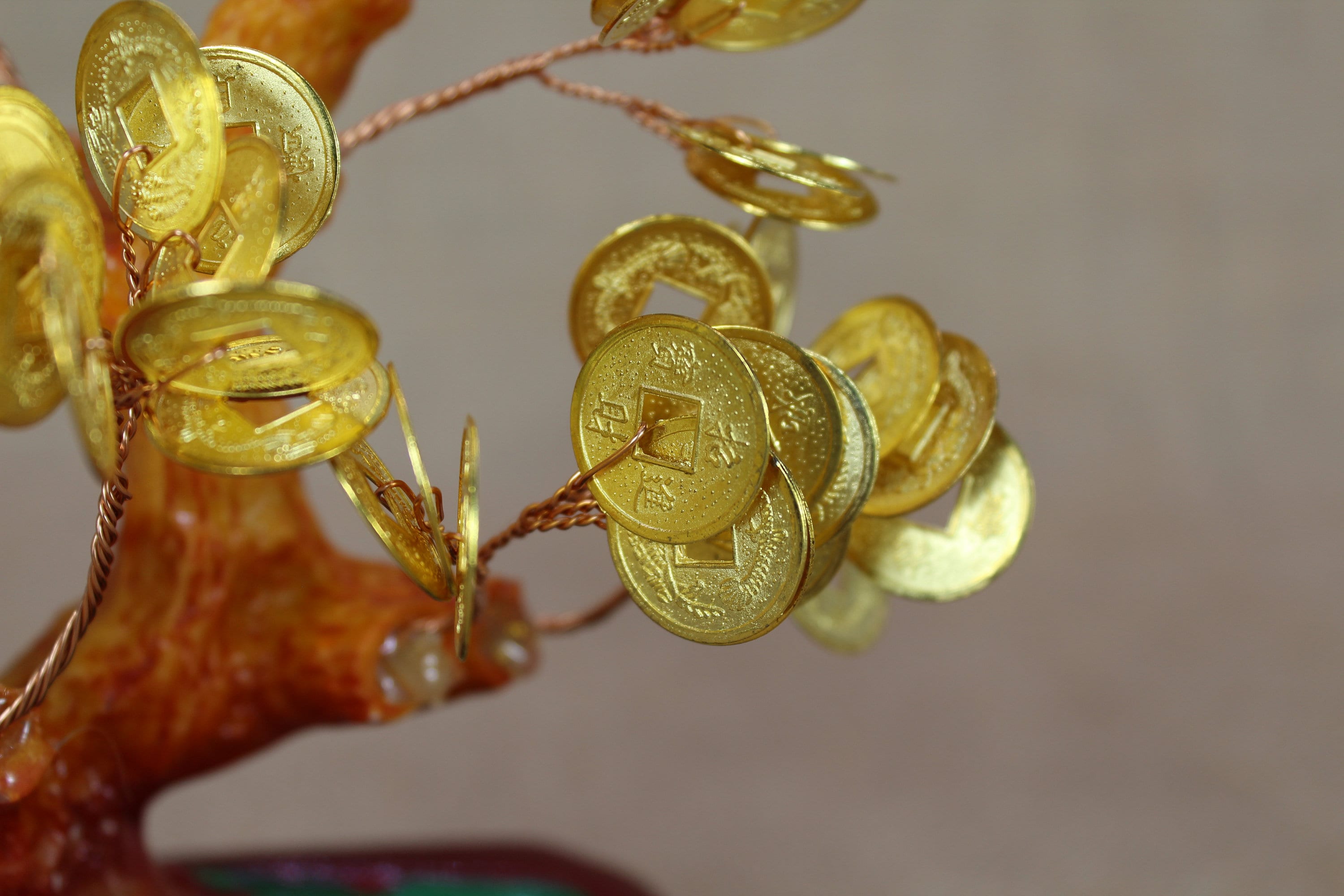 Decoracion Árbol Del Dinero Chino De Citrino - Bonsái Para Prosperidad -  Decoración Para Hogar/Oficina Feng Shui, image size:3000x2000