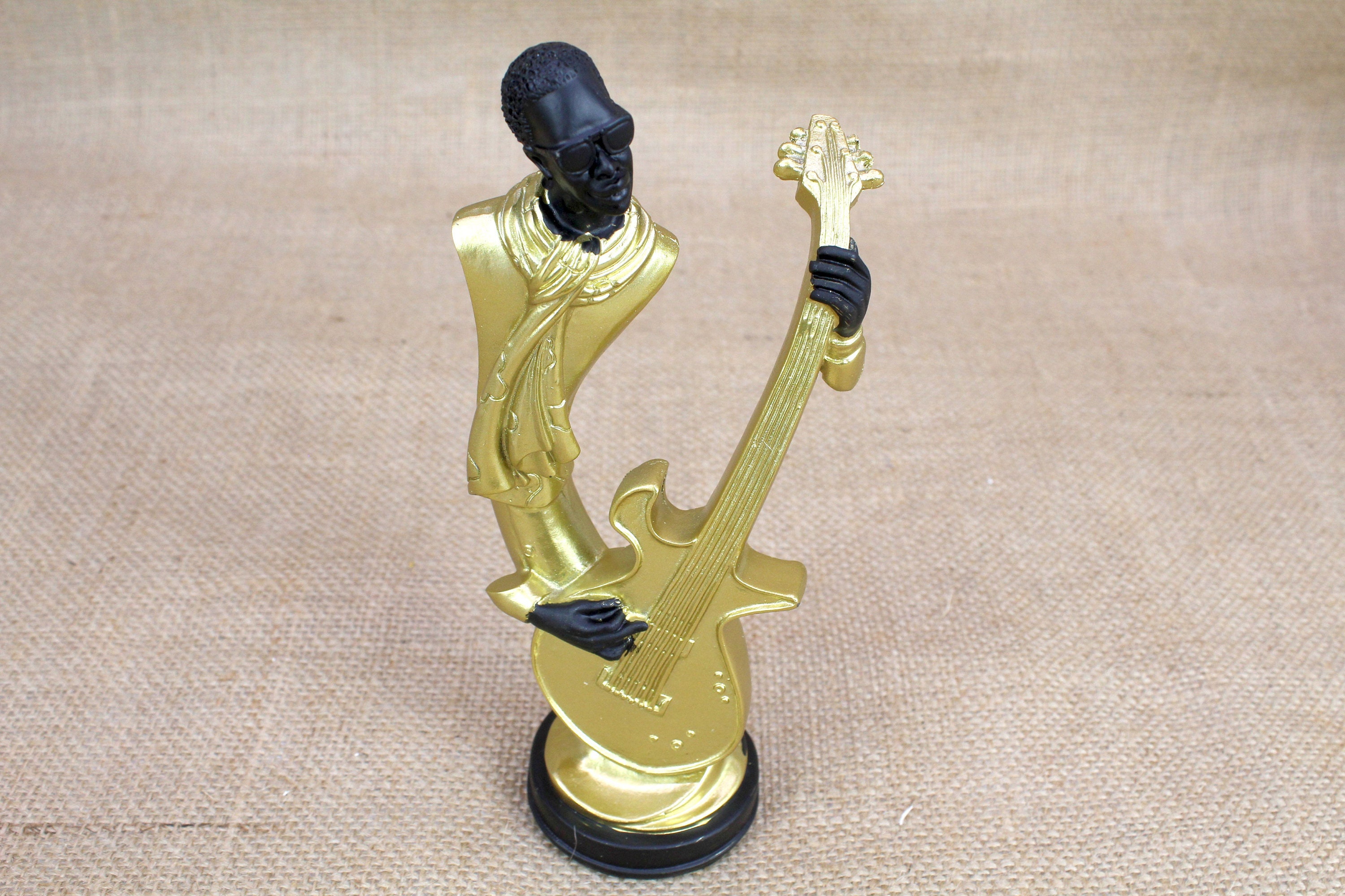 Objet déco à poser guitare argent, Figurines / Statues