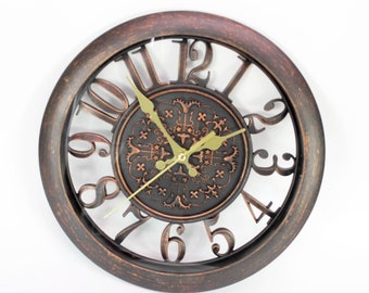 Wall Clock, Non-Ticking Clock, Black color Clock, Minimalistic Wall Décor, Gift, Silent Clock Modern 10.80 inch