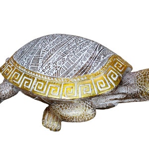 Schildkröte Schildkröte Skulptur Wohnkultur Garten Ozean Meerestier Statue Indoor Outdoor Sammler Handgemalte Figur Dekoration Geschenk Her