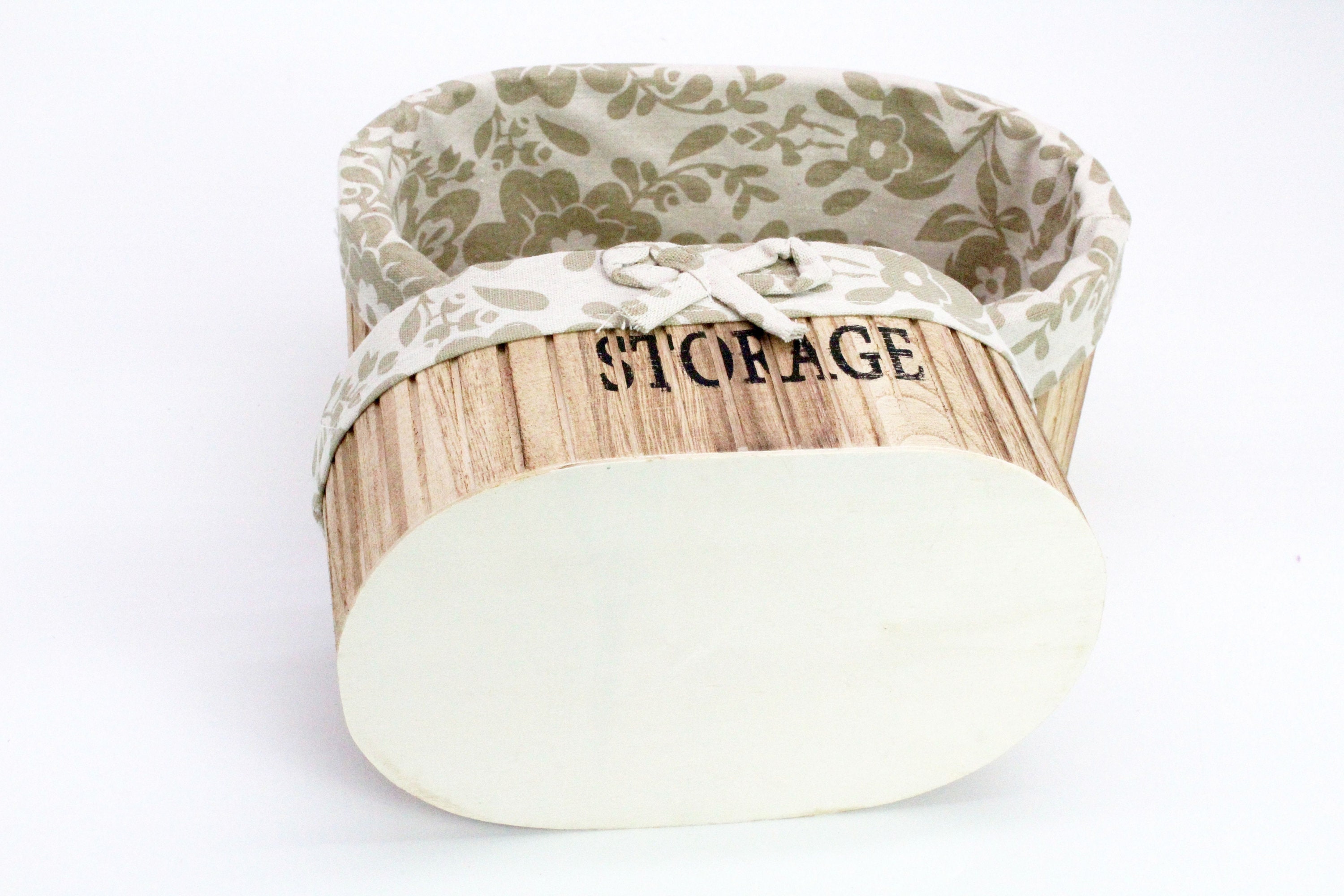 Cajas de almacenamiento decorativos de madera marrón claro set | Etsy