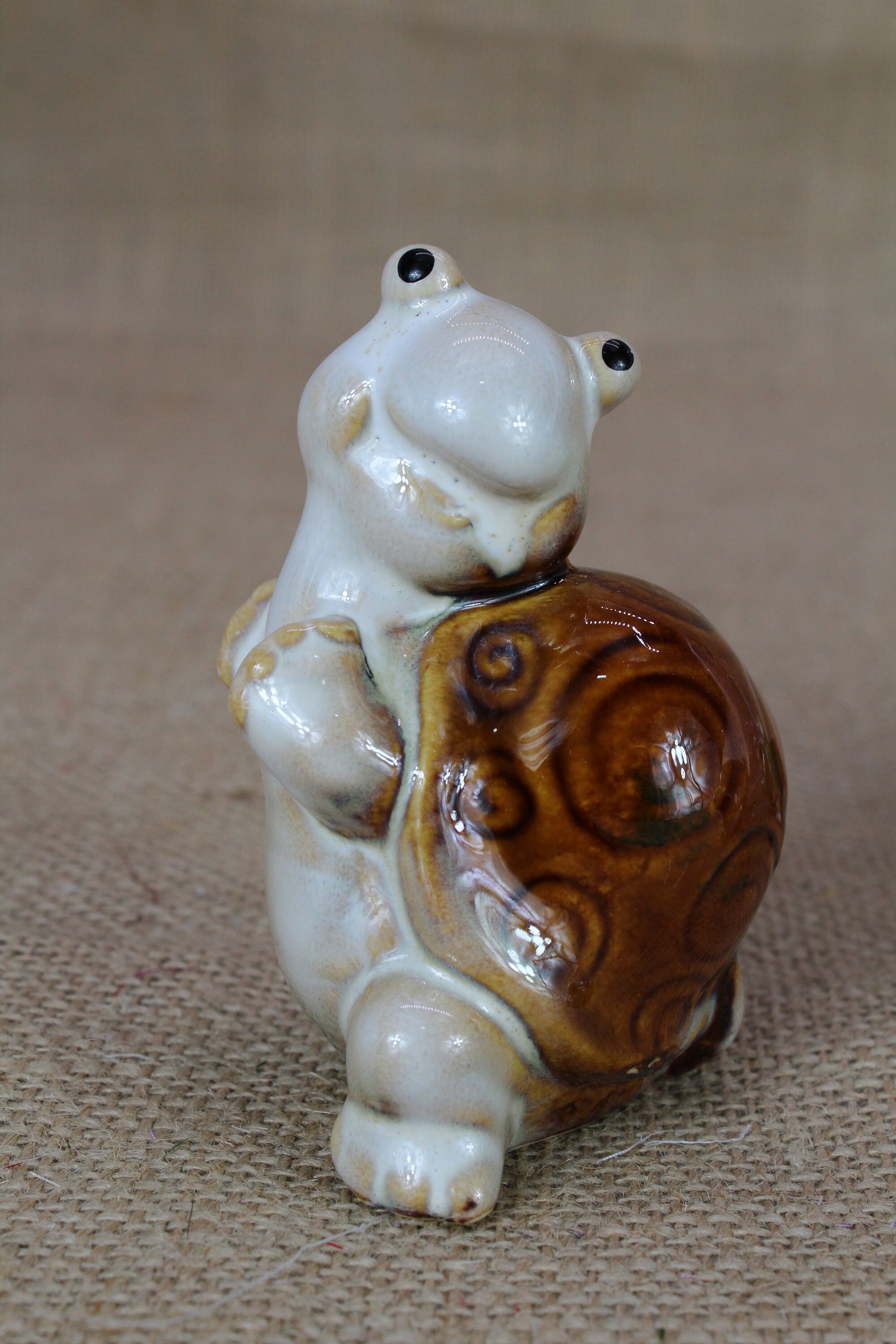 Statuetta Di Tartaruga In Miniatura / Scultura In Argilla - Foto 2