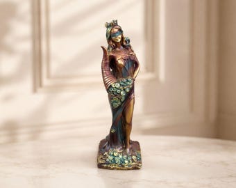 Fortuna Statue: Bronze Color Greek Roman Goddess of Fortune