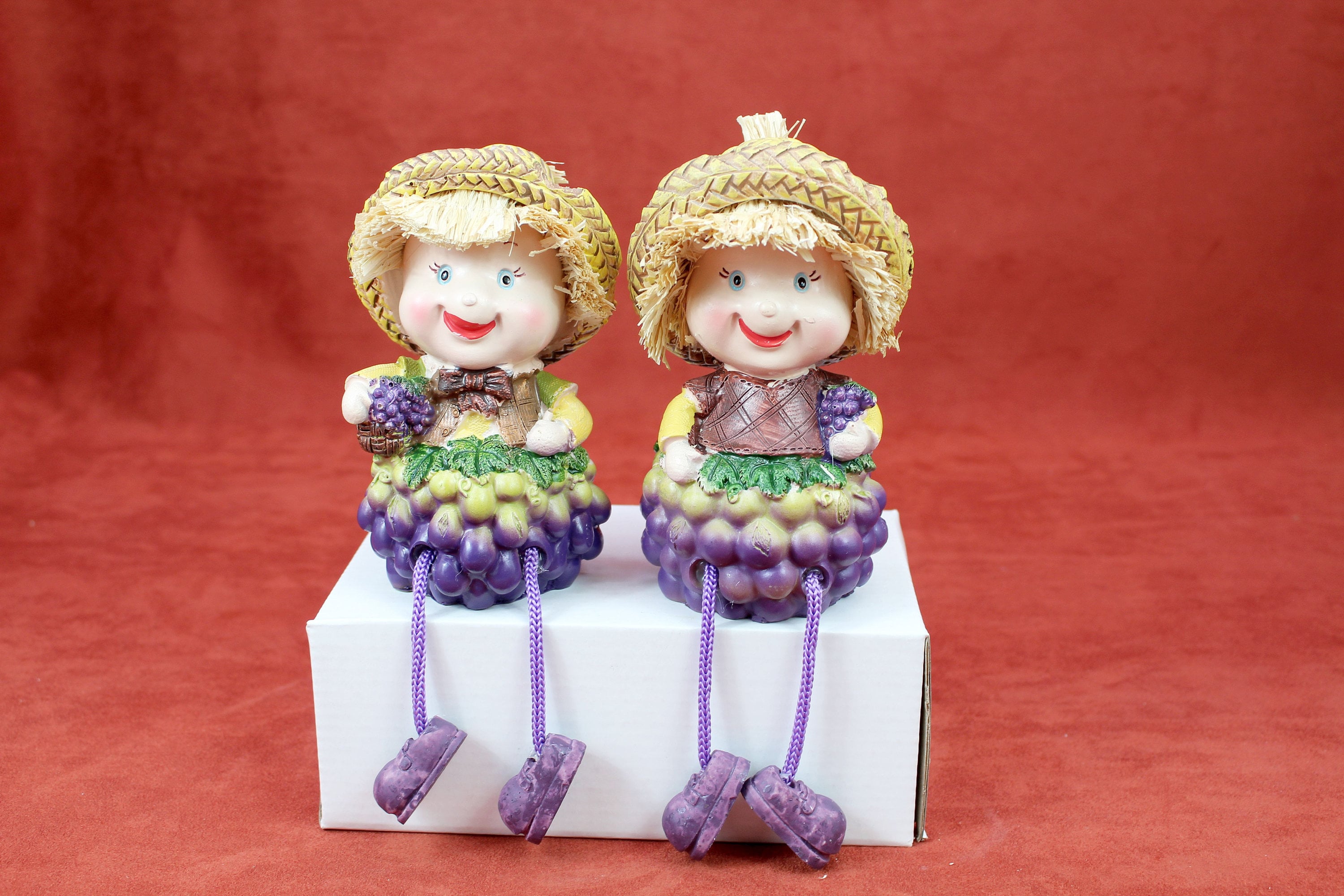 Shelf Sitter Figurine Grape Window Decor Collectible Handmade Etsy