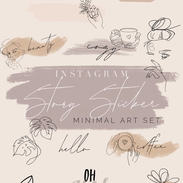 Instagram Story Sticker by laurralucie Minimal Art Set