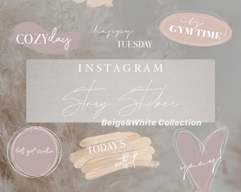 Instagram Story Sticker by laurralucie Beige & White Collection