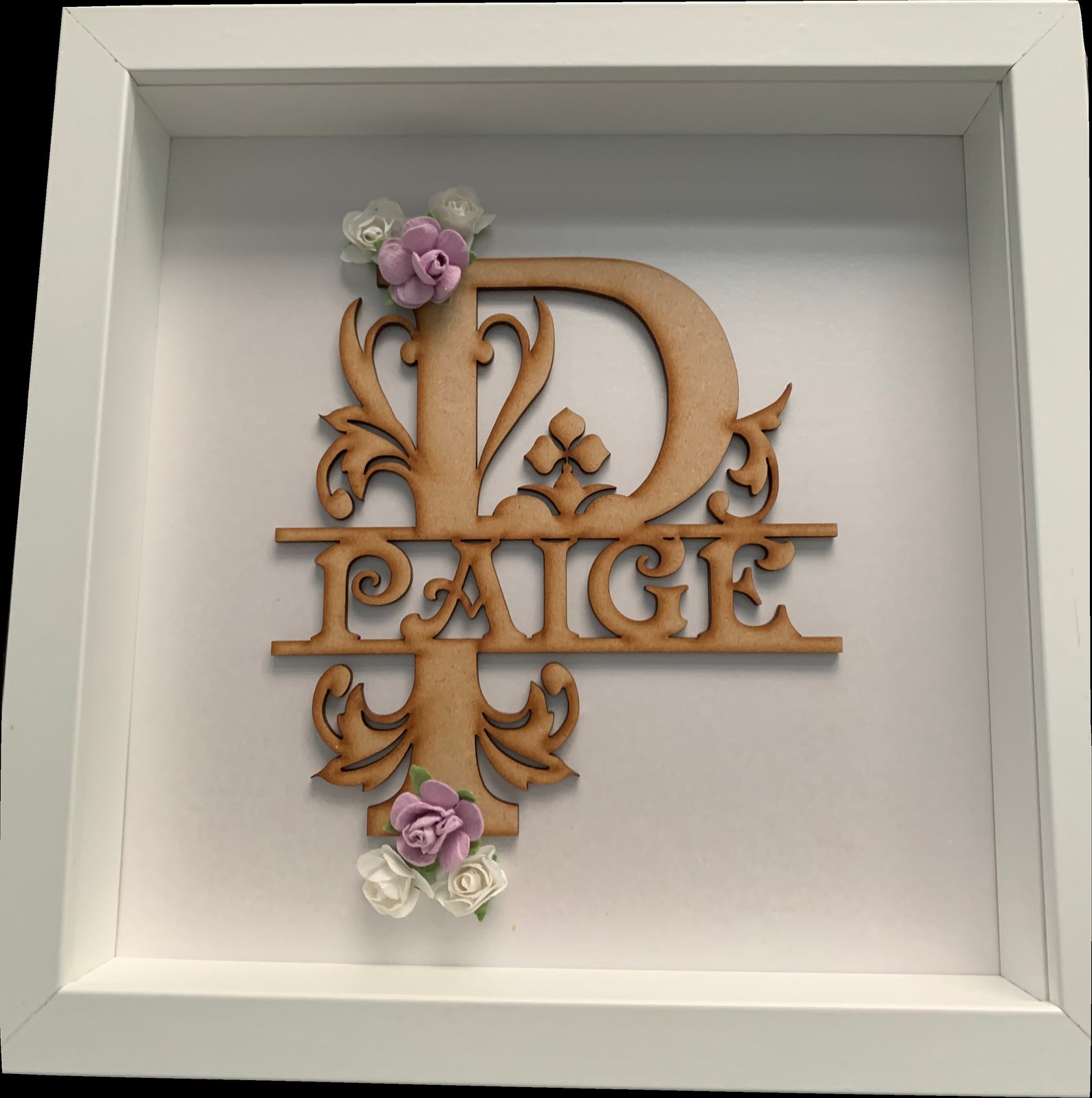 Personalised Baby Name Frame New Baby Boy New Baby Girl Etsy